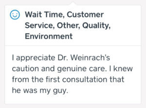 I appreciate dr. Weinrach's caution and genuine care